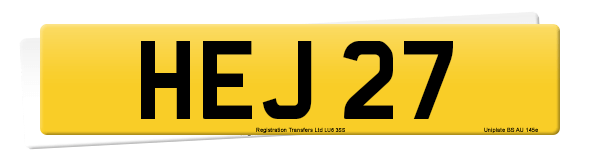 Registration number HEJ 27